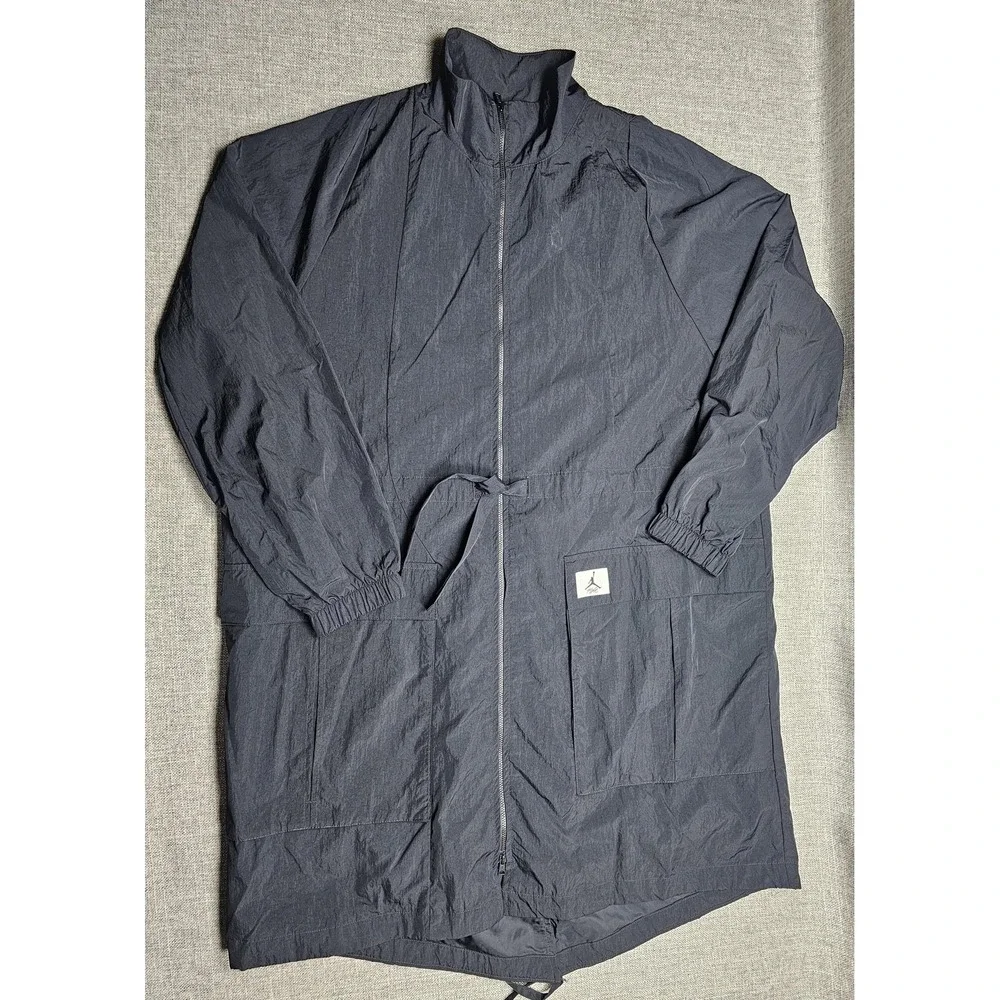Jordan Jacket Mens 2XL Oversized Full Zip Nylon Windbreaker Athletic Coat